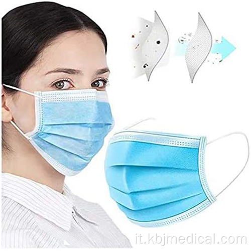 Maschera medica BFE95 sopra la mascherina chirurgica monouso